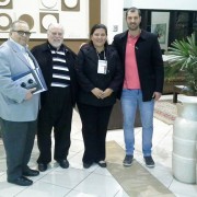 Maia Junior (Presidente do Sirecom CE),Vladimir Welte (Presidente do Sirecom PR), Ana Graziela (assessora jurídica do SIRECOM-MS) e Daniel Machado (Executivo do Sirecom Nordeste RS)