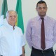 Presidente José Alcides e o representante do Bradesco Saúde Alex Terra. Foto Assessoria de Imprensa